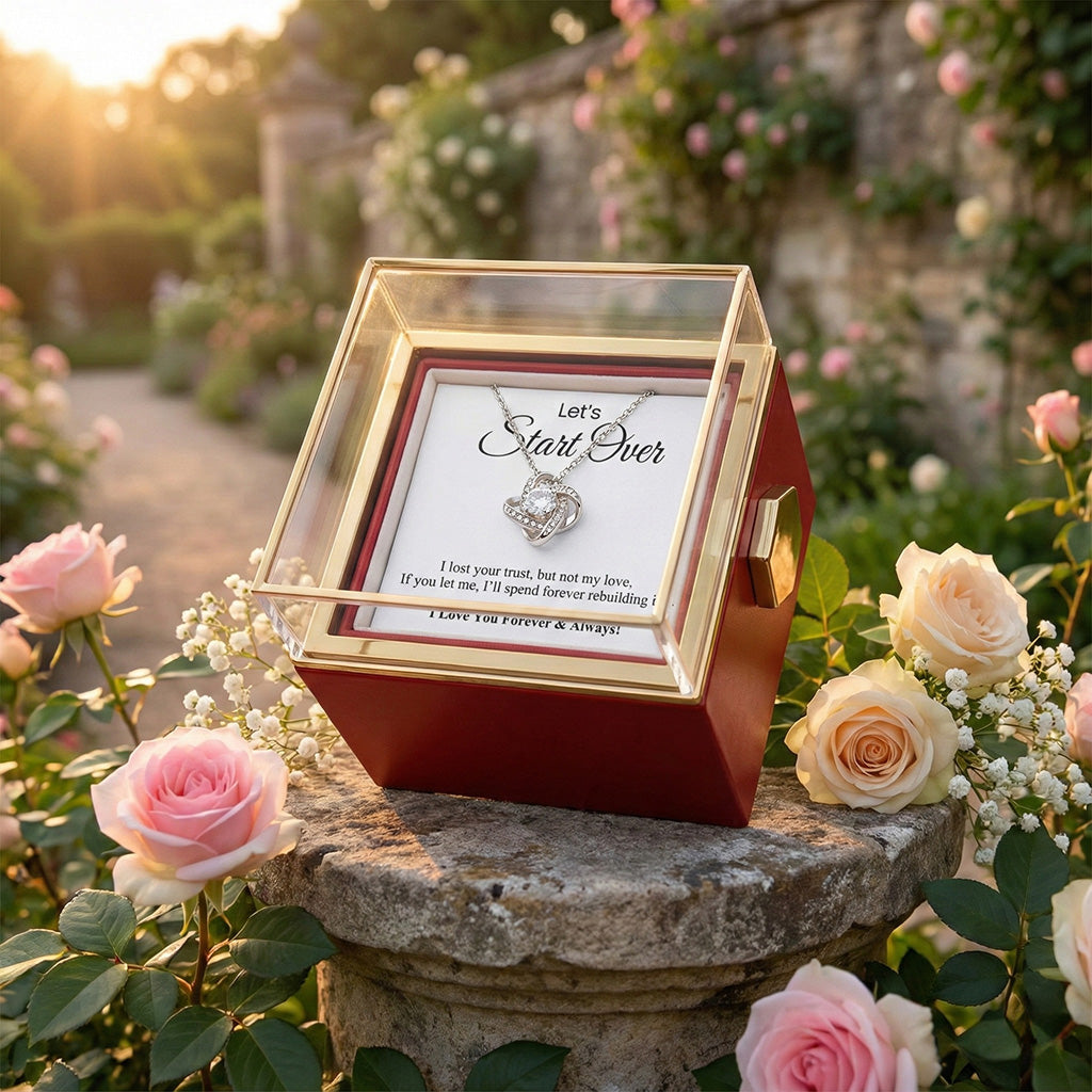 Let's Start Over Love Knot Necklace (Almost Sold Out)