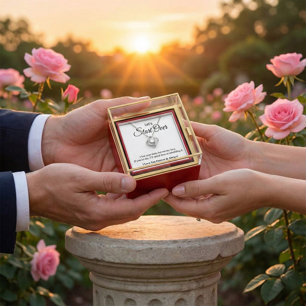 Let's Start Over Love Knot Necklace (Almost Sold Out)