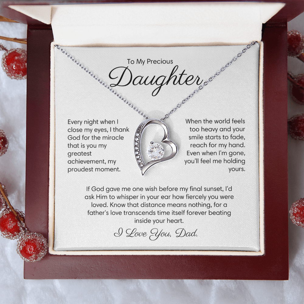 (Almost Sold Out) Last wish before my final sunset - Necklace For Daughter