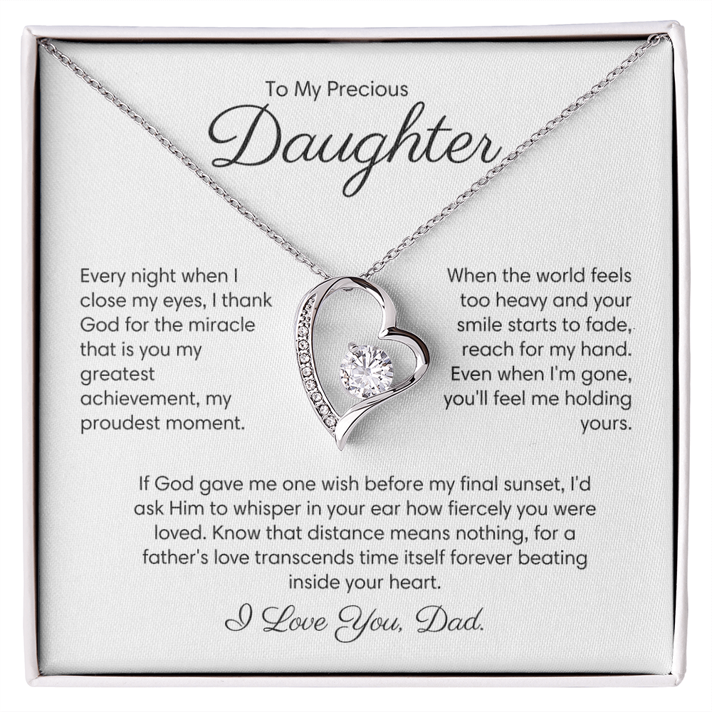 (Almost Sold Out) Last wish before my final sunset - Necklace For Daughter