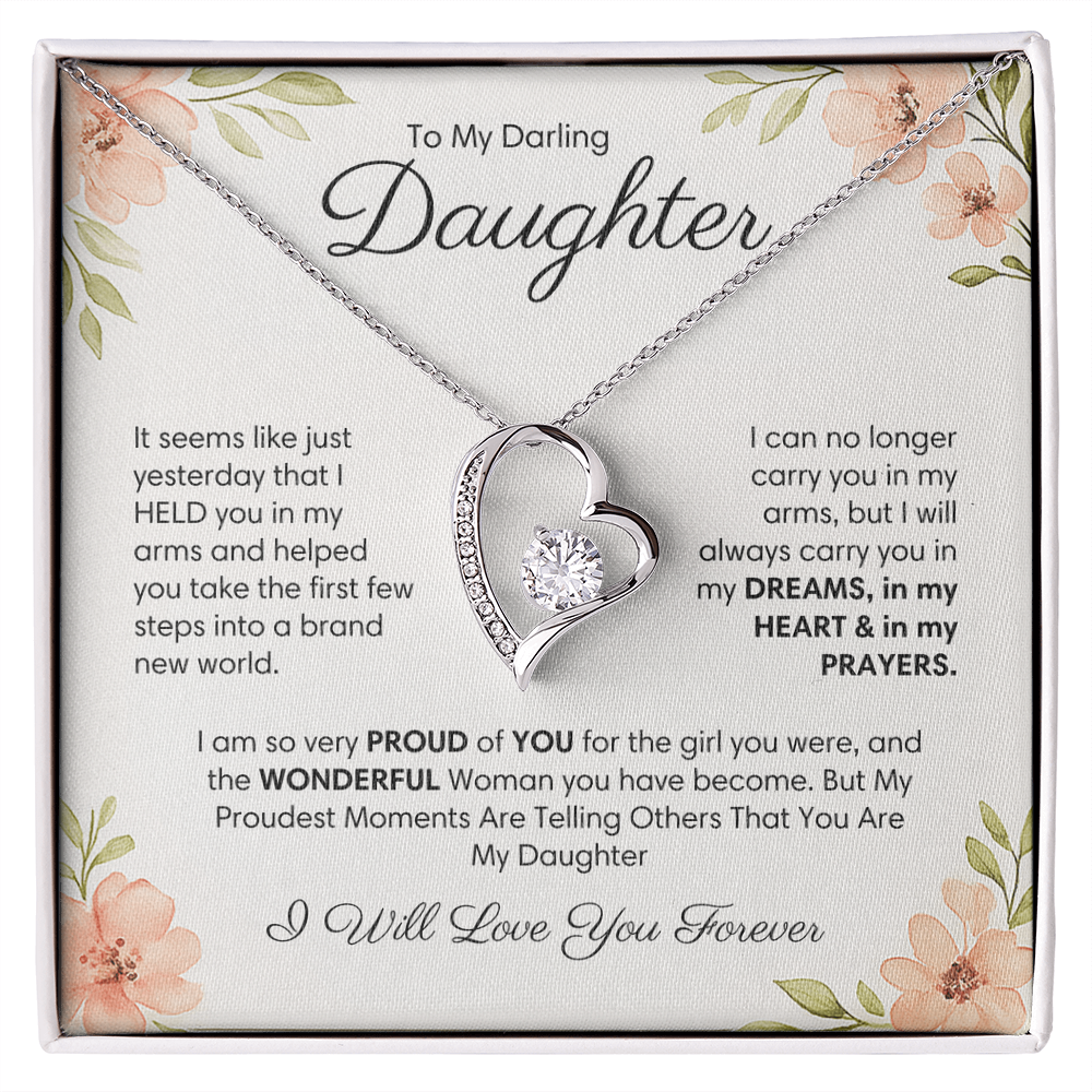 I Will Love You Forever - Necklace For Daughter