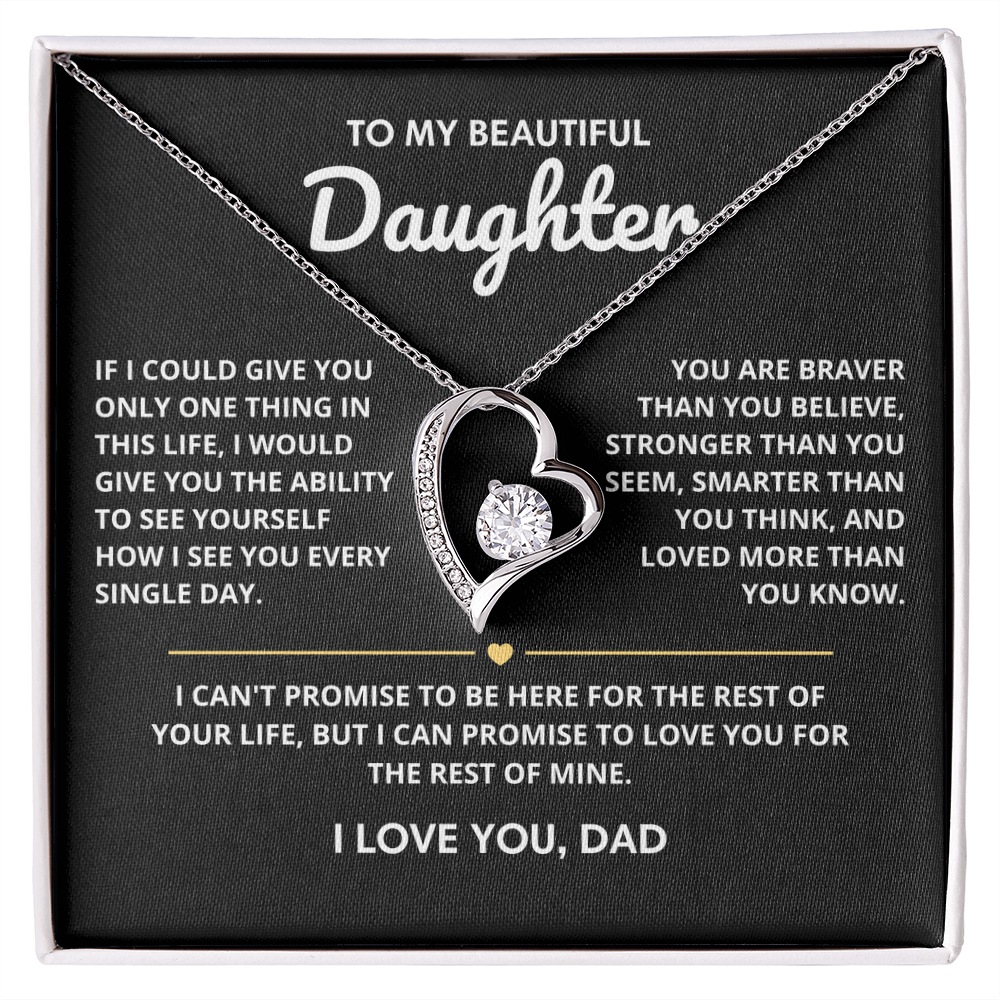 (Almost sold out) To My Beautiful Daughter - Love You Forever