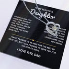 (Almost sold out) To My Beautiful Daughter - Love You Forever