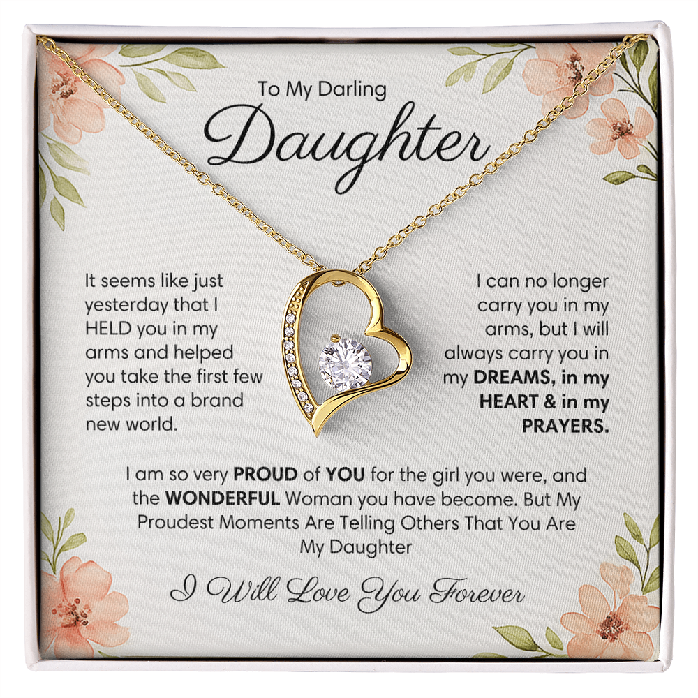 I Will Love You Forever - Necklace For Daughter
