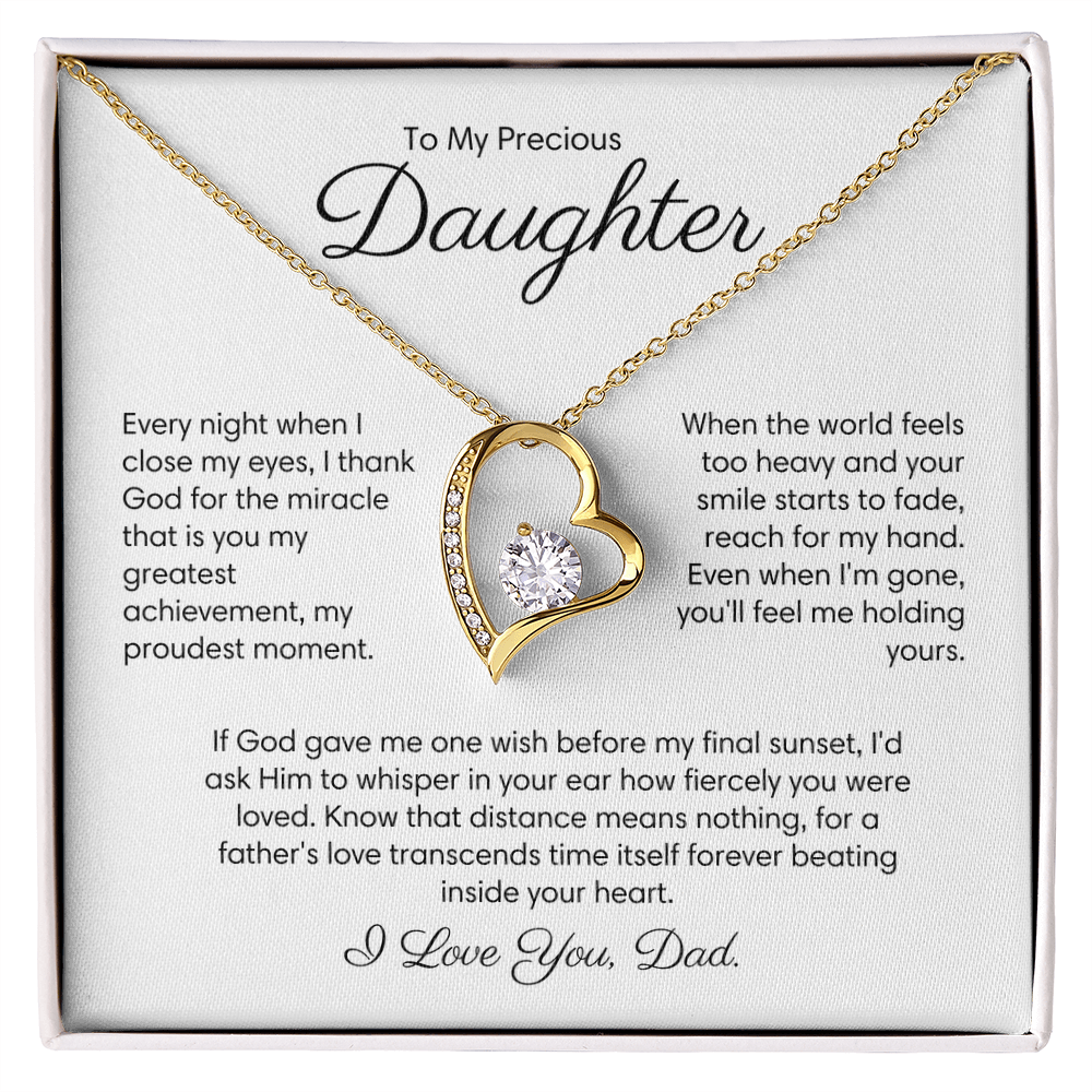 (Almost Sold Out) Last wish before my final sunset - Necklace For Daughter