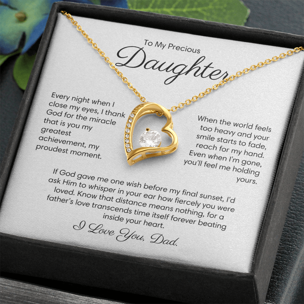 (Almost Sold Out) Last wish before my final sunset - Necklace For Daughter