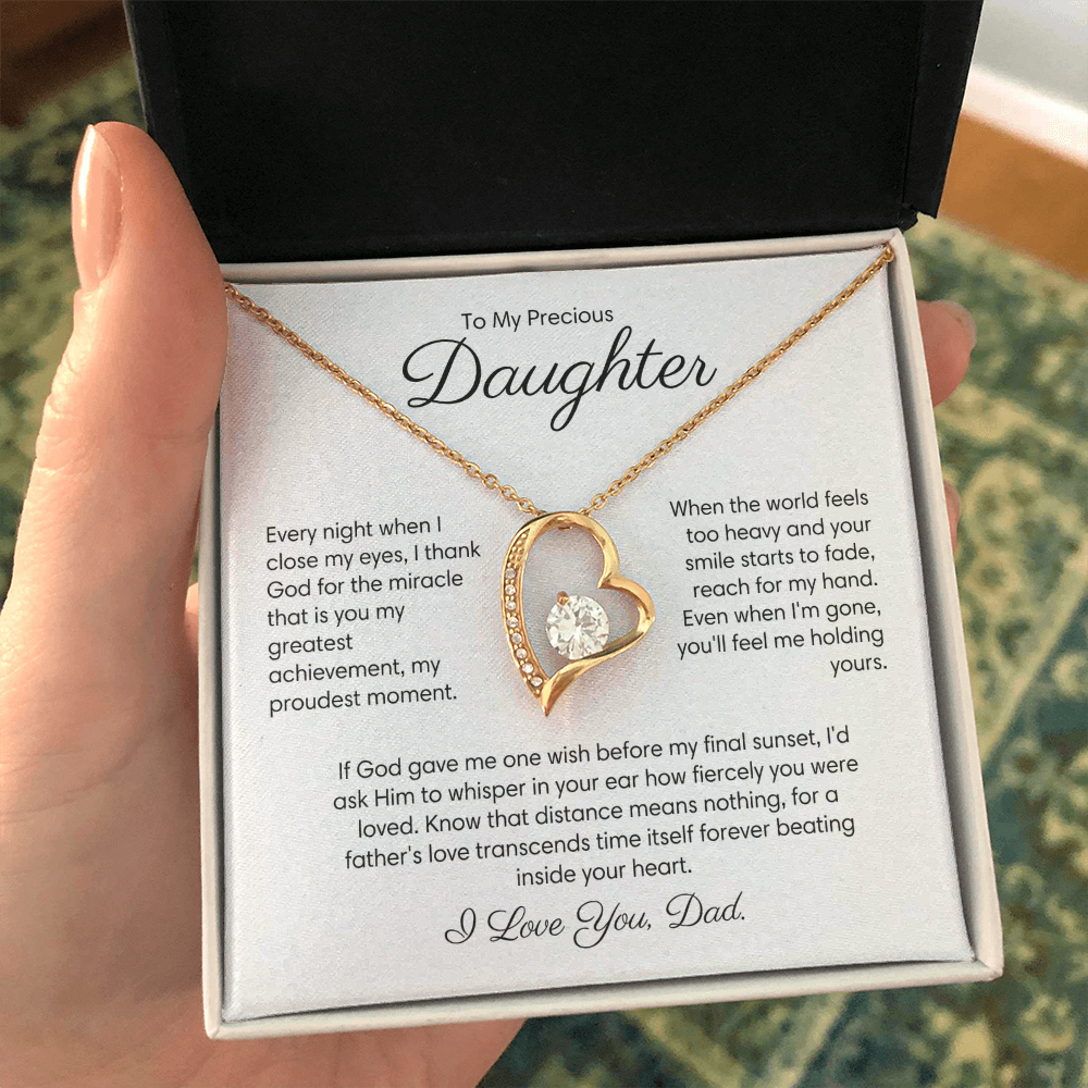 (Almost Sold Out) Last wish before my final sunset - Necklace For Daughter
